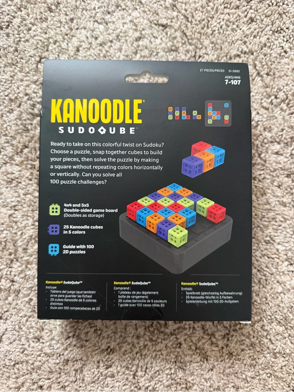 SudoQube Puzzle Game - Multicolor